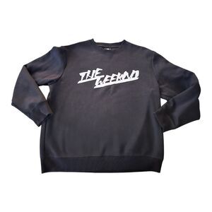 The Weeknd x H&M XO Sweater SZ L Black White Pullover Sweatshirt Jumper